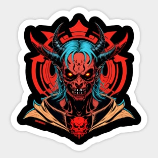 Demon Cyberpunk Sticker